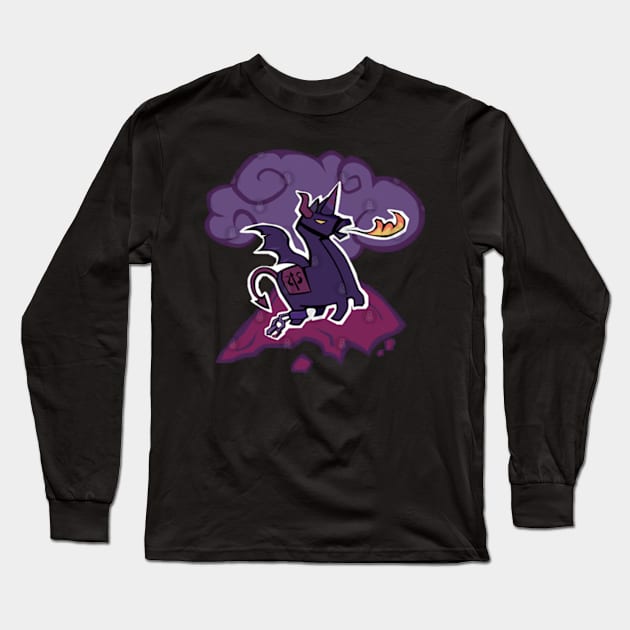 Dark Llama Long Sleeve T-Shirt by AttieParetti87